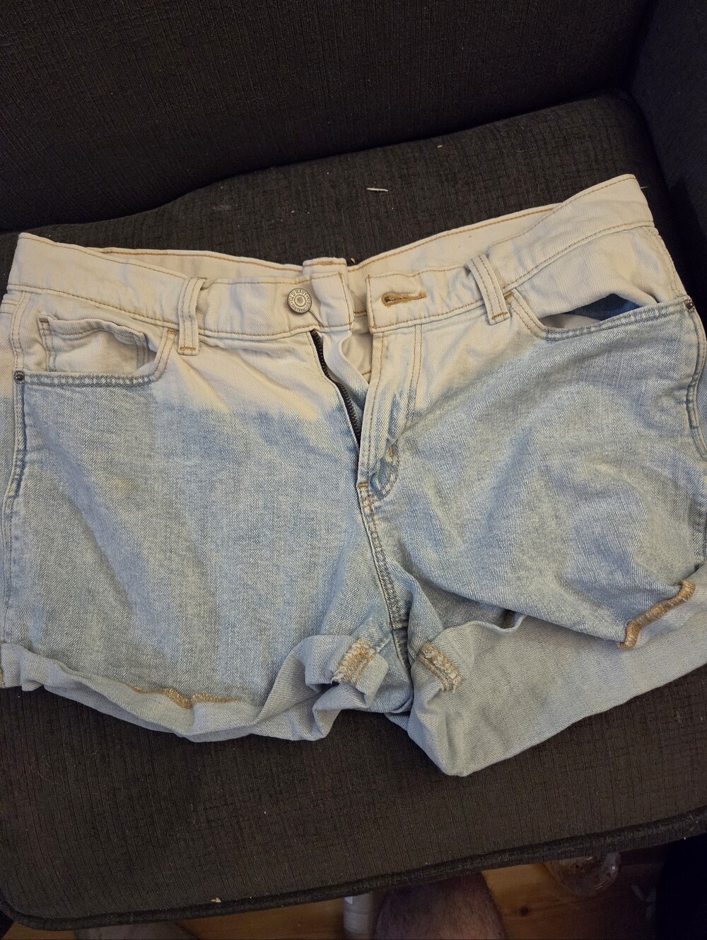 Old Navy Light Blue Boyfriend Denim Shorts